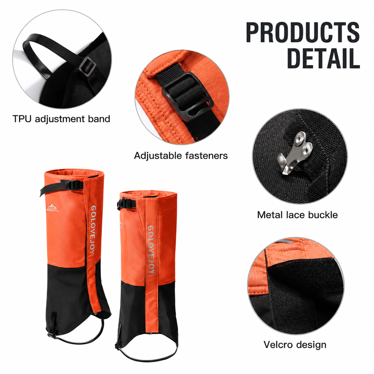 Adjustable Waterproof Outdoor Gaiters - Image 4
