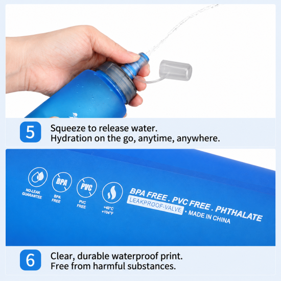 Collapsible TPU Hydration Bottle - Image 6