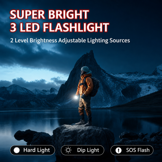 Solar Hand-Crank Emergency Radio with Flashlight - Image 5
