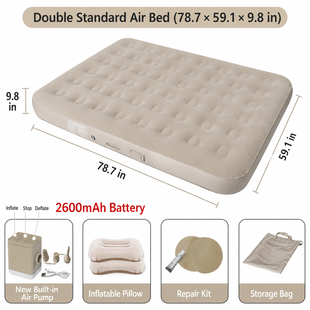 Automatic Inflatable Camping Mattress - Image 8