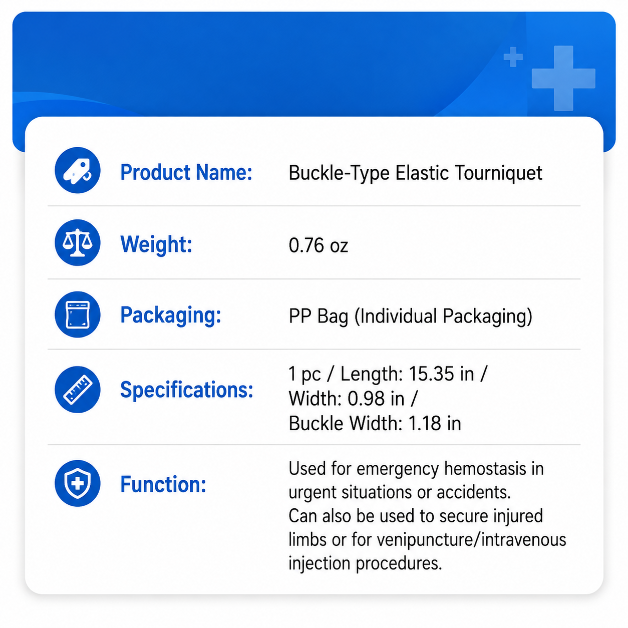ABS Quick Release Emergency Buckle Tourniquet - Image 6