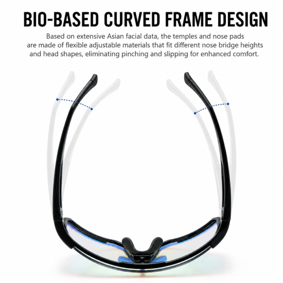 Photochromic Wraparound Cycling Sunglasses - Image 7