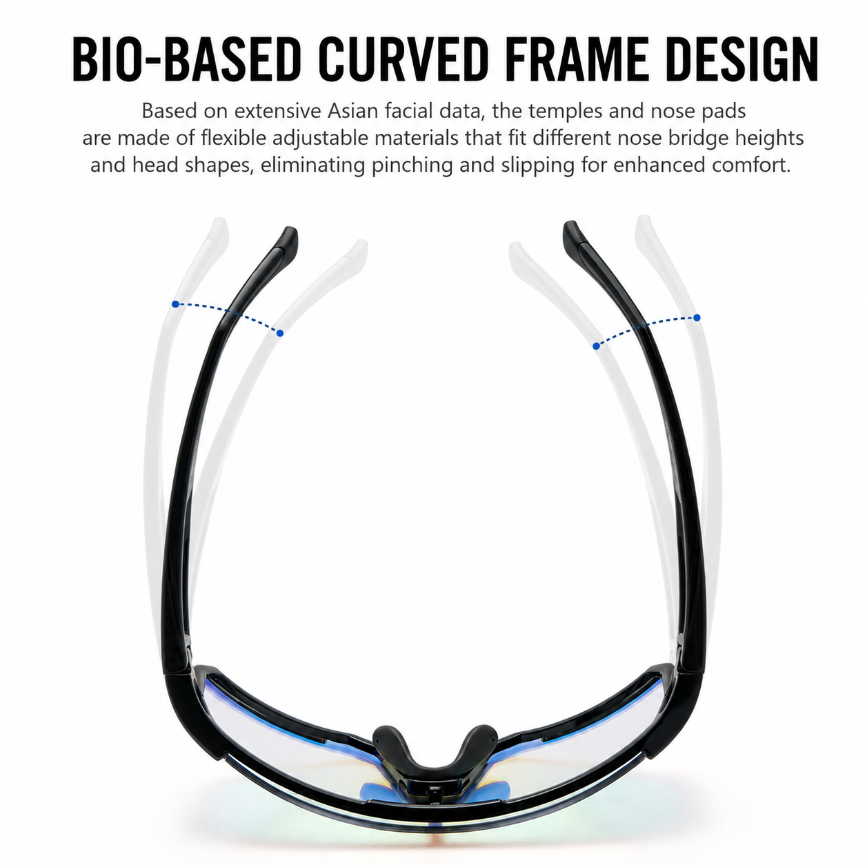 Photochromic Wraparound Cycling Sunglasses - Image 7