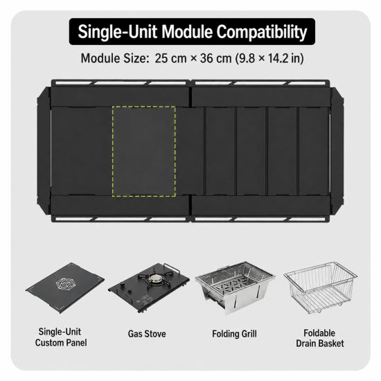 Foldable Expandable IGT Camping Table - Image 10
