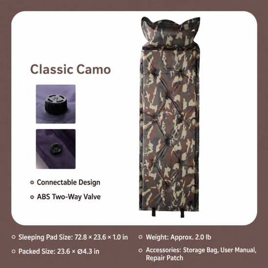 Connectable Self-Inflating Camping Pad - Image 9