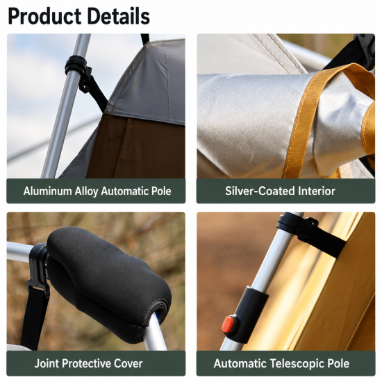Automatic Pop-Up Camping Gazebo Tent - Image 7