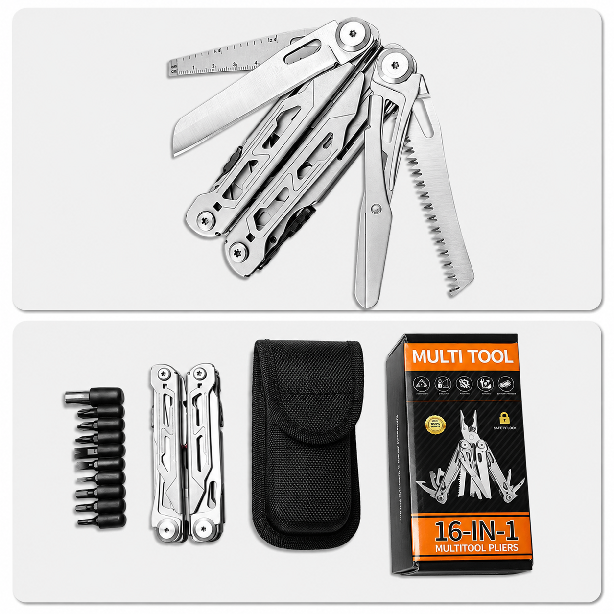 16-in-1 Folding Multi-Tool Pliers - Image 8