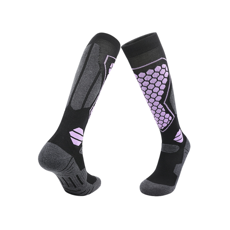 Knee-High Merino Wool Blend Ski Socks - Image 8