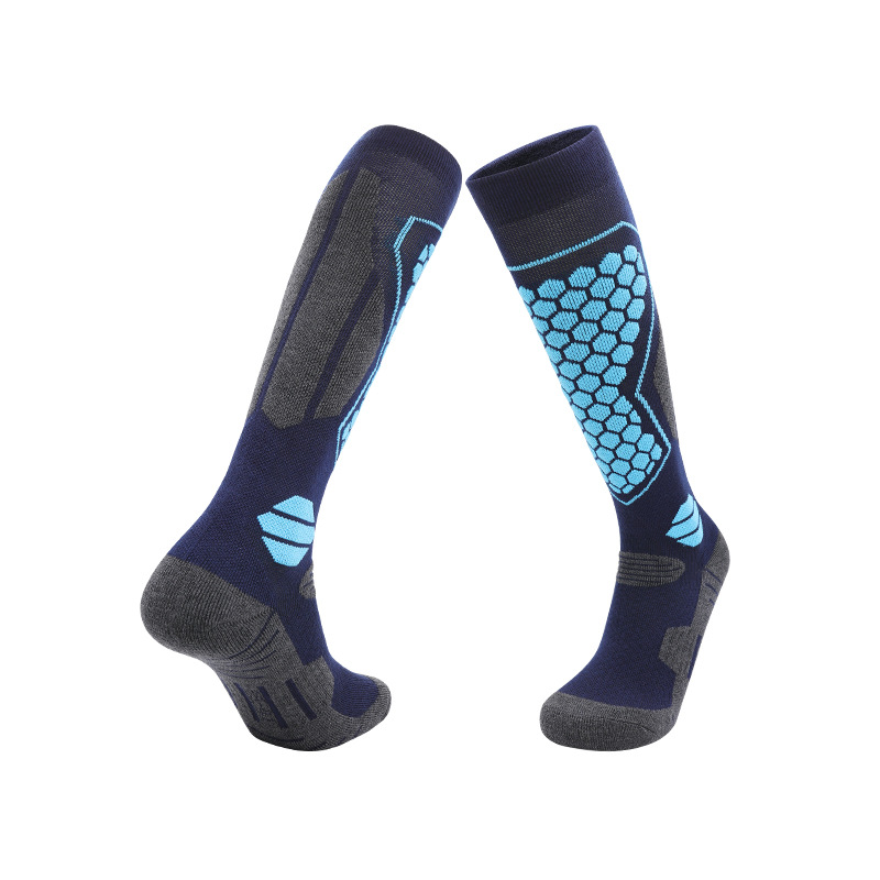 Knee-High Merino Wool Blend Ski Socks - Image 9