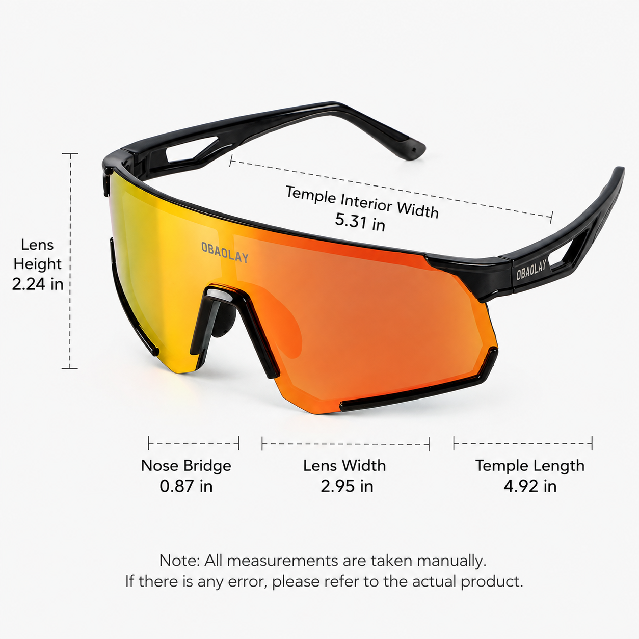 Photochromic Wraparound Cycling Sunglasses - Image 10