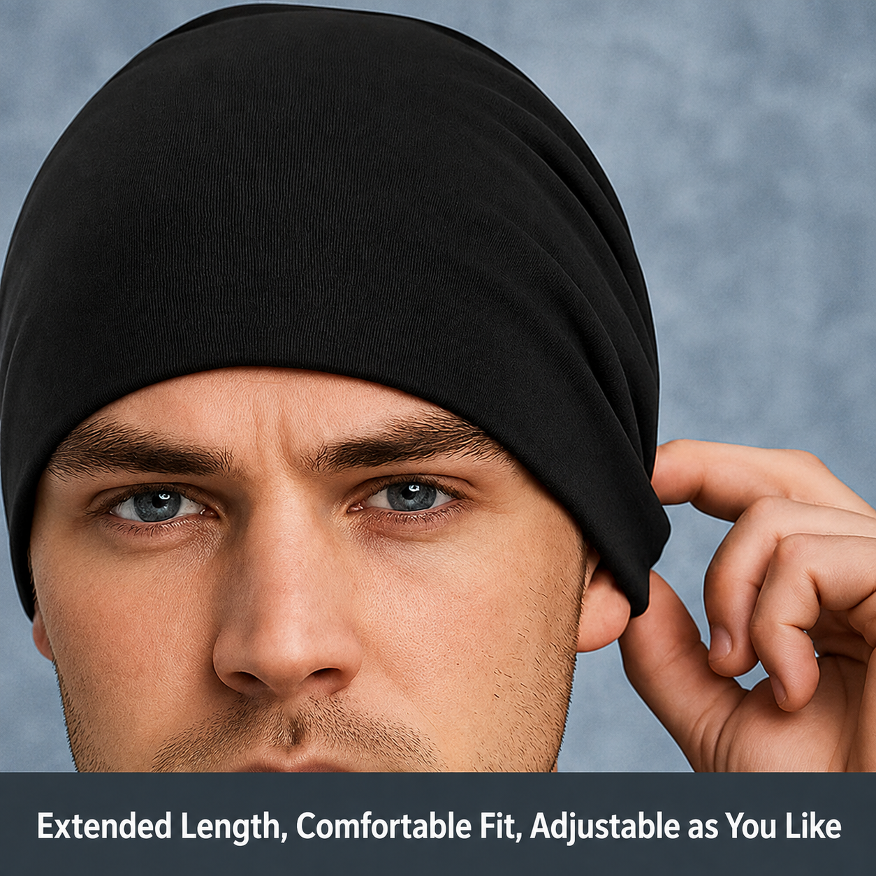 Oversized Double-Layer Cotton Beanie - Image 7