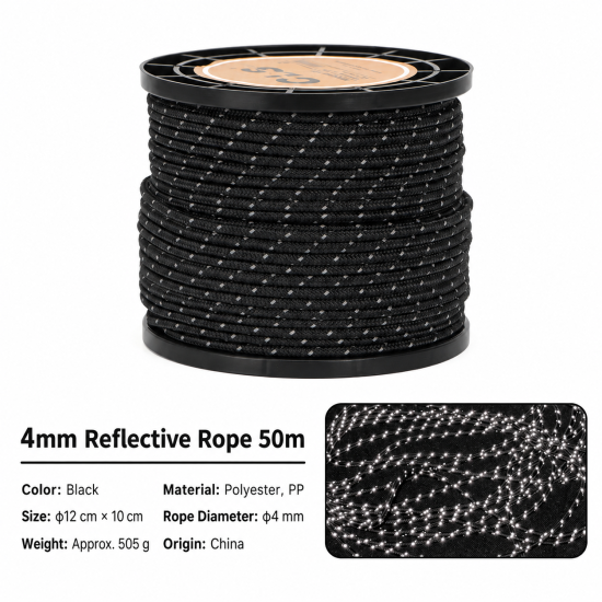 50 Meter Reflective Tent Guy Rope - Image 8