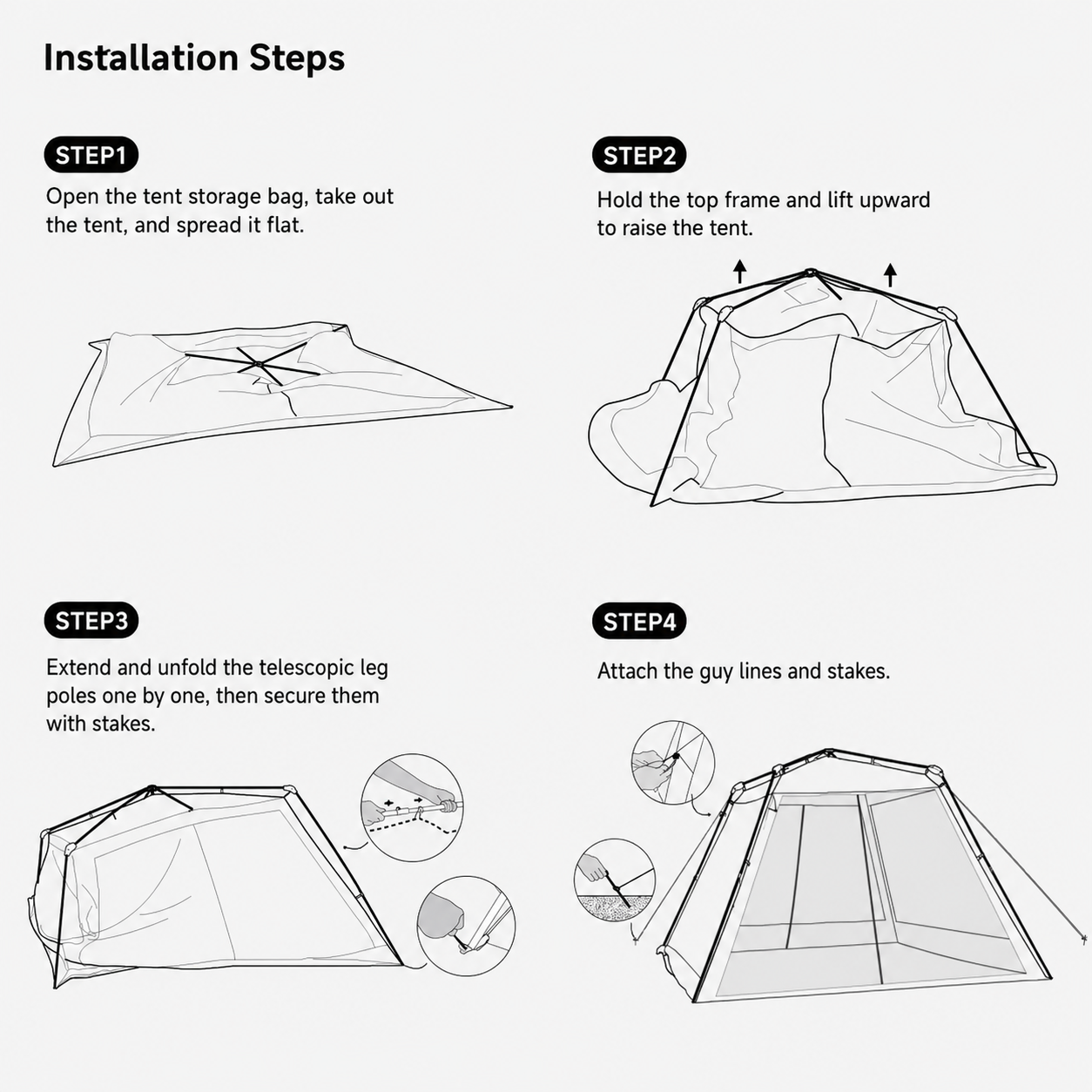 Automatic Pop-Up Camping Gazebo Tent - Image 10