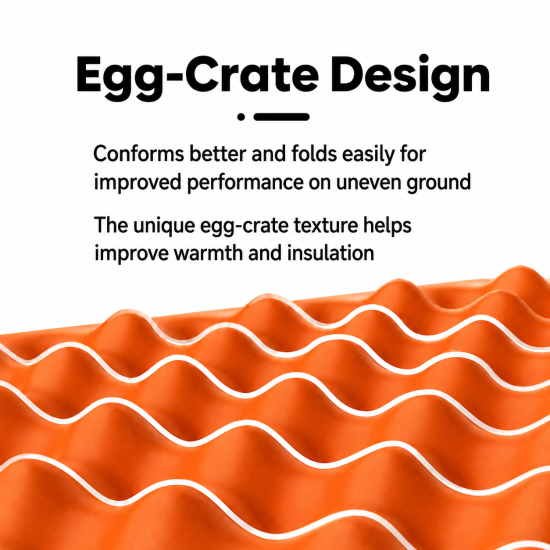 Foldable IXPE Egg-Crate Camping Mat - Image 3