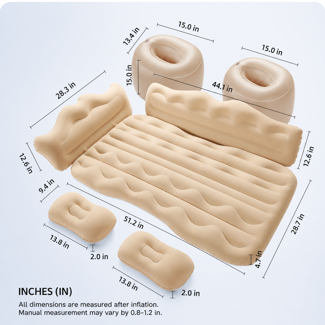 Car Back Seat Inflatable Mattress - Image 12