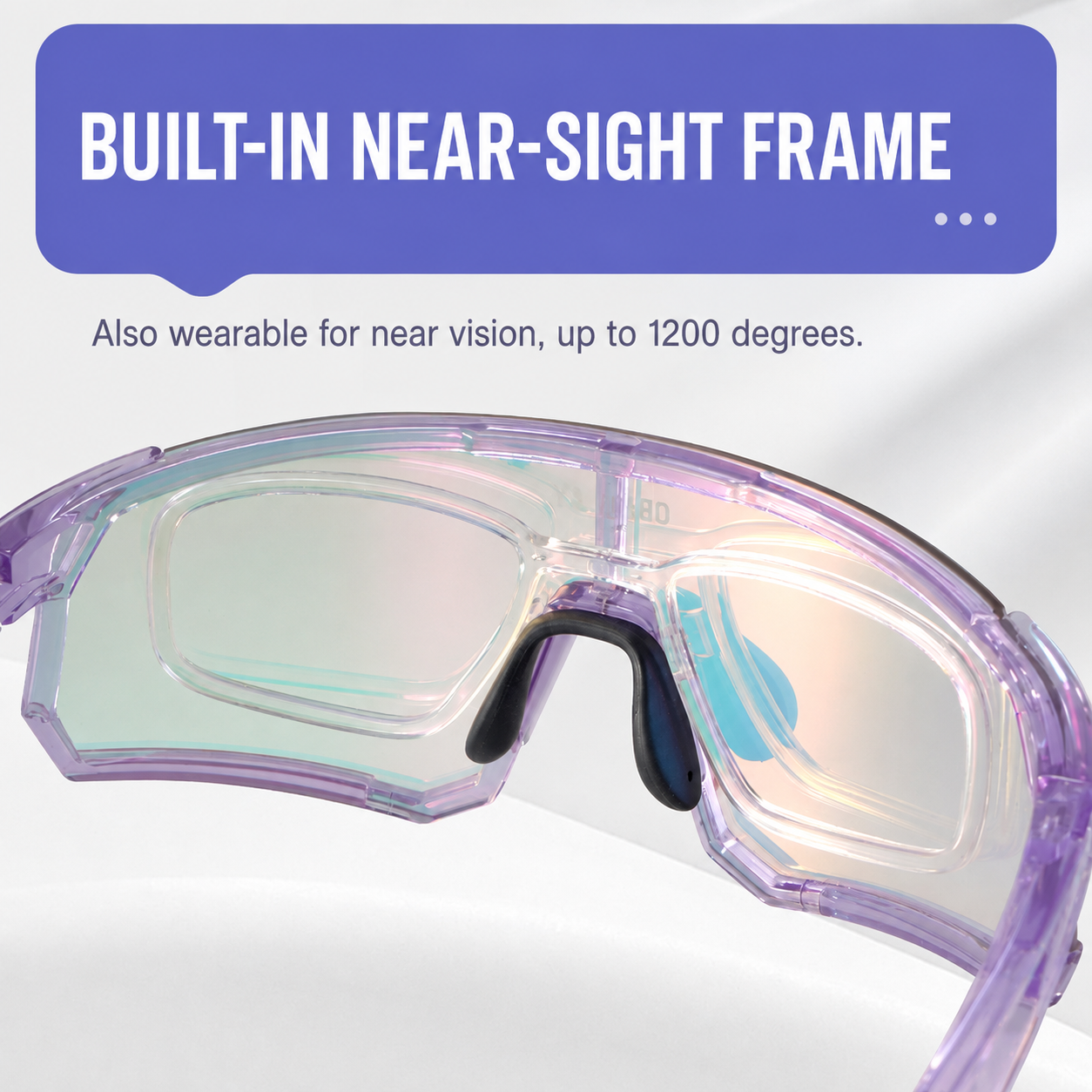 Photochromic Wraparound Cycling Sunglasses - Image 9