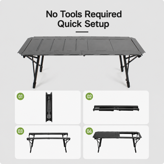 Foldable Expandable IGT Camping Table - Image 15