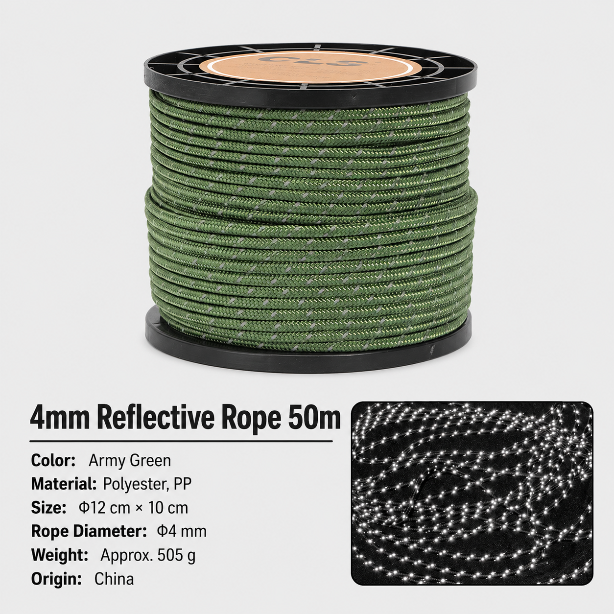 50 Meter Reflective Tent Guy Rope - Image 10