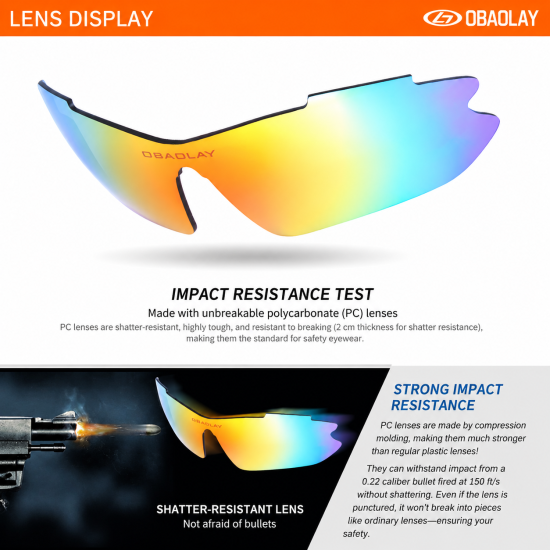 5-Lens Interchangeable Cycling Sunglasses Set - Image 4