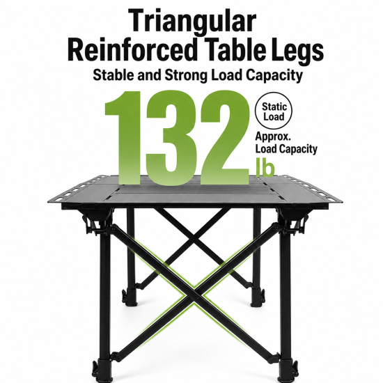 Foldable Expandable IGT Camping Table - Image 4