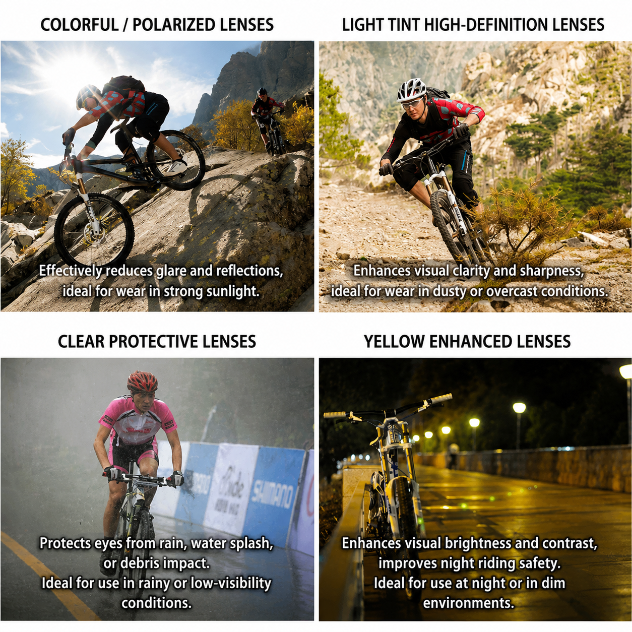 5-Lens Interchangeable Cycling Sunglasses Set - Image 8