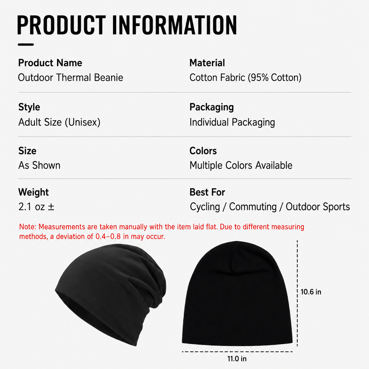 Oversized Double-Layer Cotton Beanie - Image 13