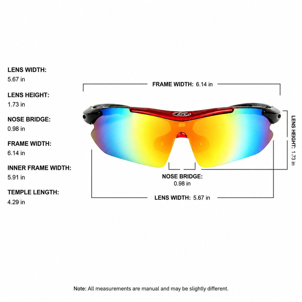 5-Lens Interchangeable Cycling Sunglasses Set - Image 10