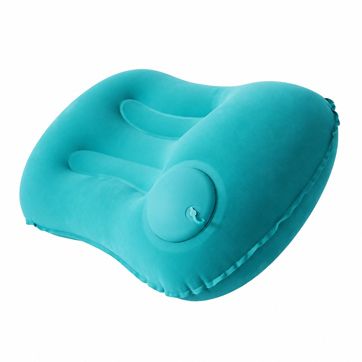 Flocked Inflatable PVC Square Pillow - Image 1
