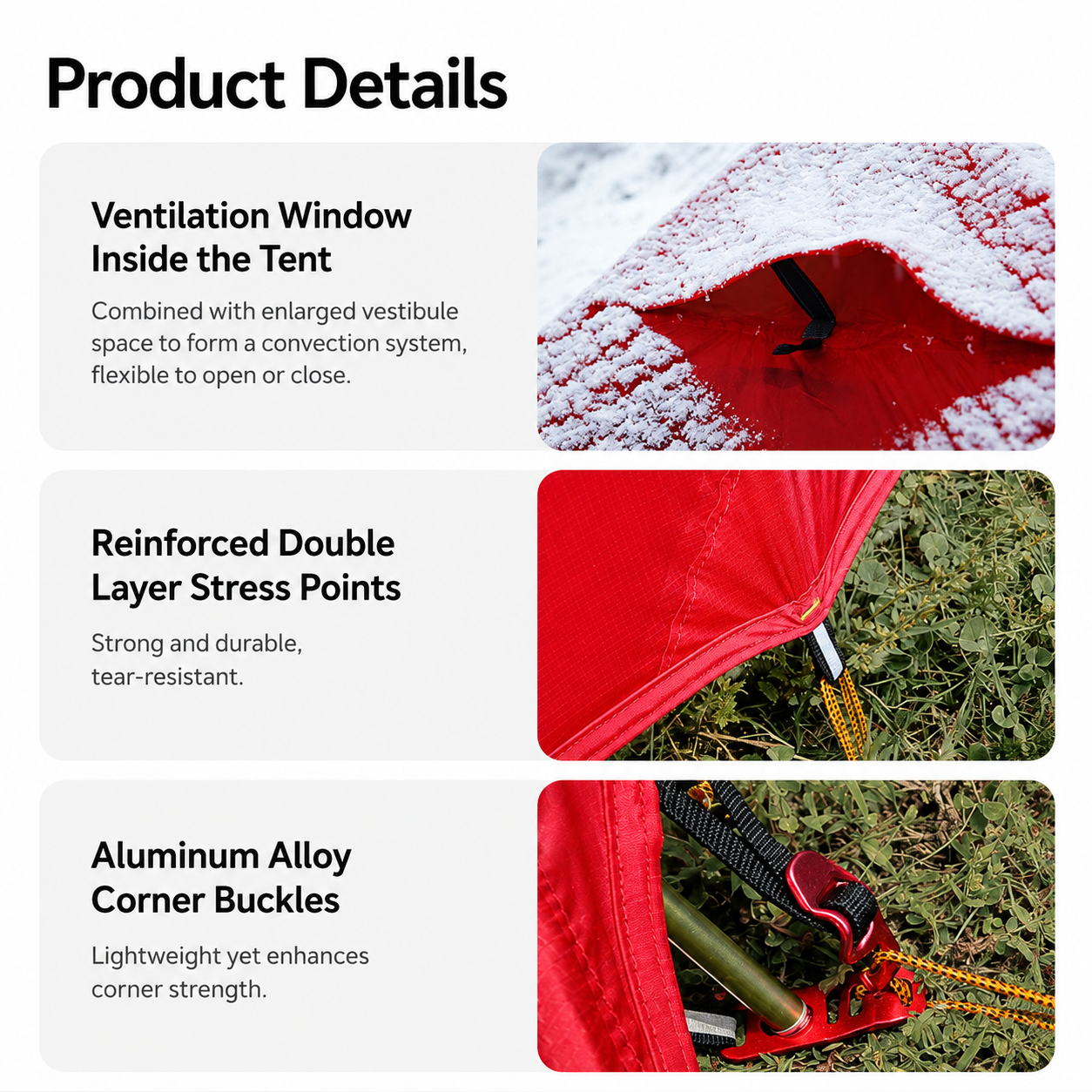 Lightweight Freestanding Backpacking Tent - Image 9