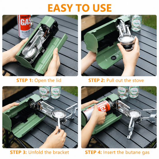 Ultra Light Foldable Windproof Gas Stove - Image 5