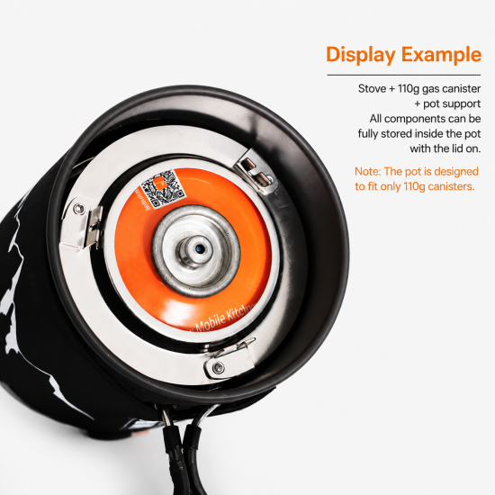 Portable Camping Cookware & Gas Stove Set - Image 6
