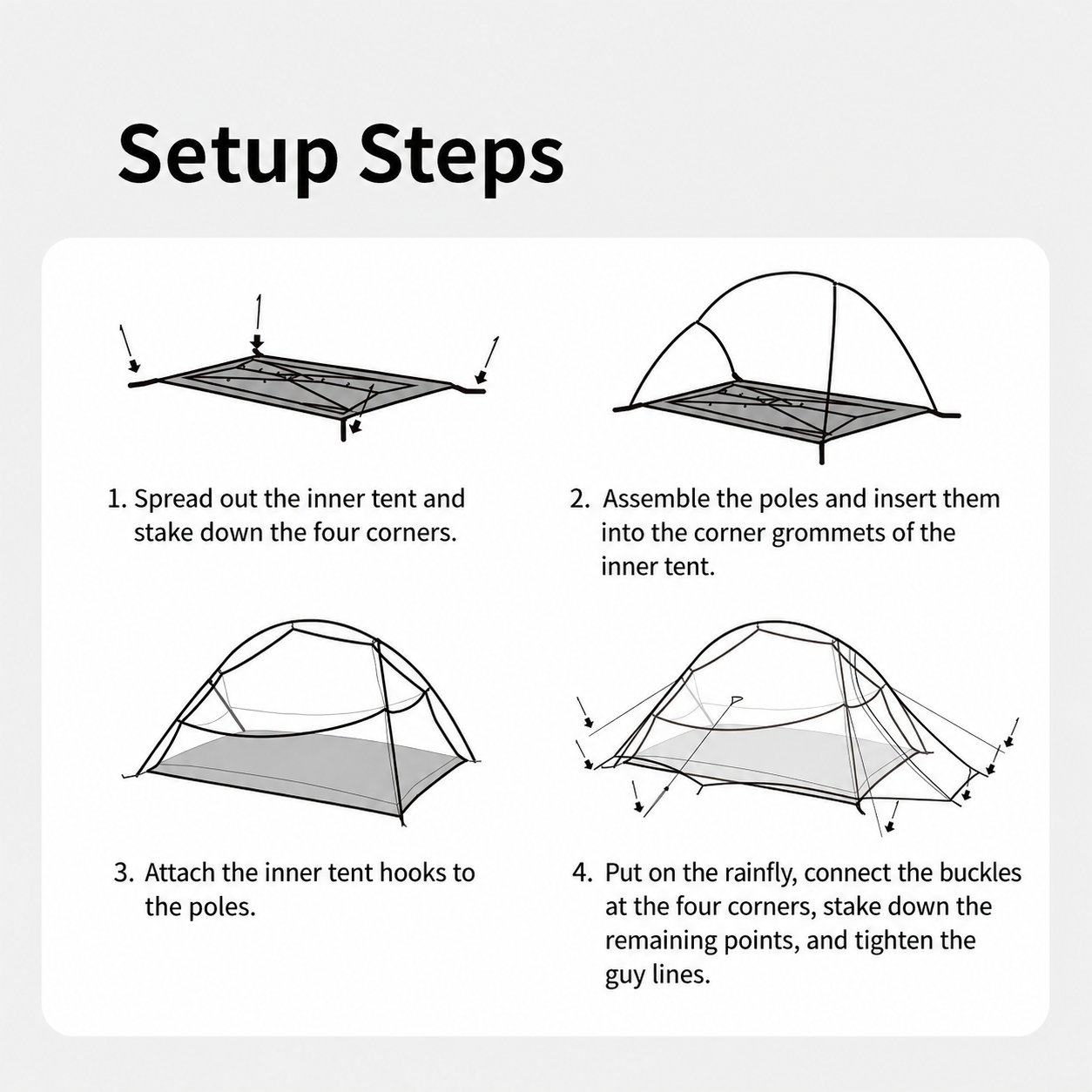 Lightweight Freestanding Backpacking Tent - Image 12