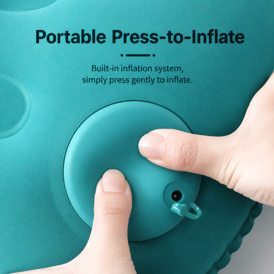 Flocked Inflatable PVC Square Pillow - Image 3