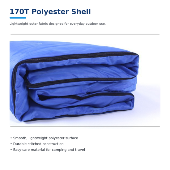 Lightweight Envelope-Style Camping Sleeping Bag - Image 6