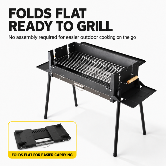 Portable Folding Charcoal Grill - Image 2
