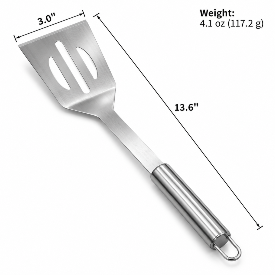 Multi-Option Stainless Steel BBQ Tool Set - Image 6