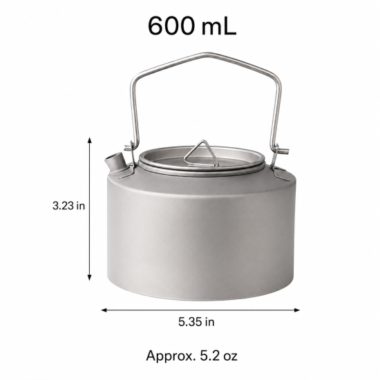 Lightweight Titanium Camping Kettle - Image 6