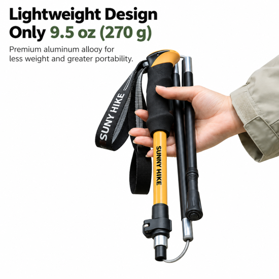 Folding Aluminum Trekking Pole - Image 4