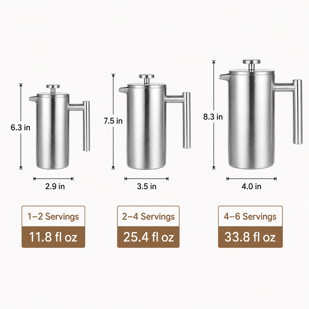 Double-Wall Stainless Steel French Press - Image 7