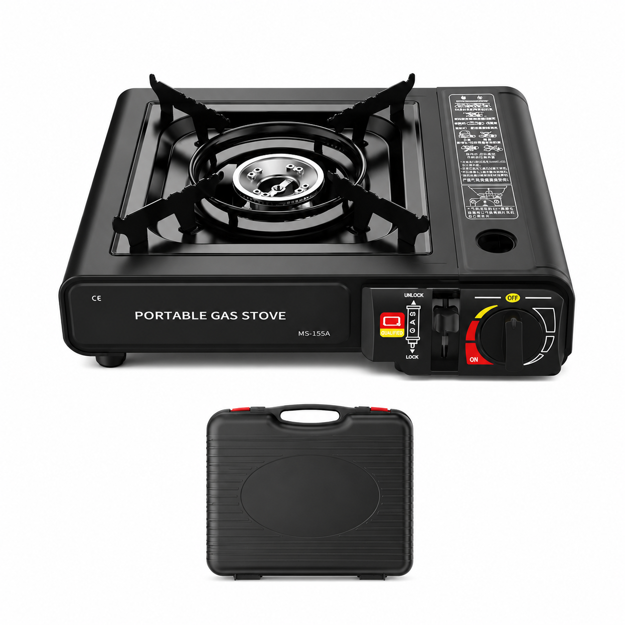 Portable Single-Burner Camping Gas Stove - Image 1