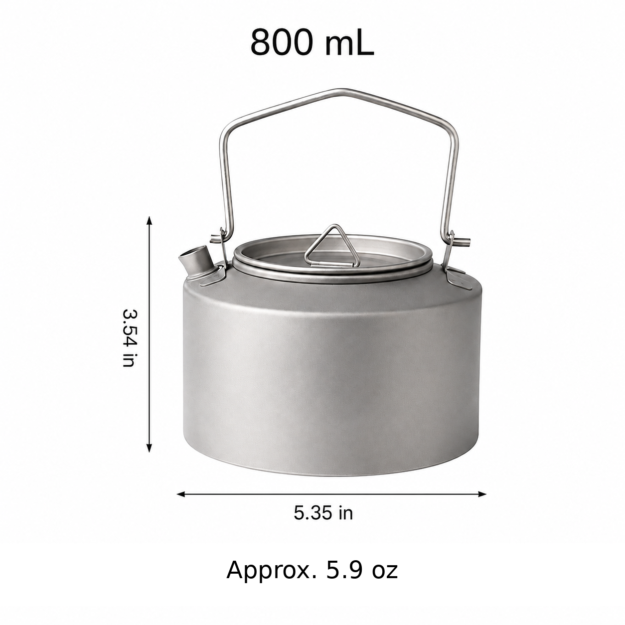 Lightweight Titanium Camping Kettle - Image 7