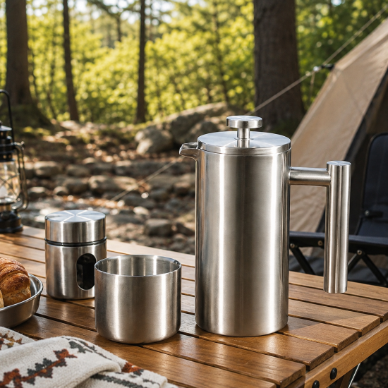 Double-Wall Stainless Steel French Press - Image 2