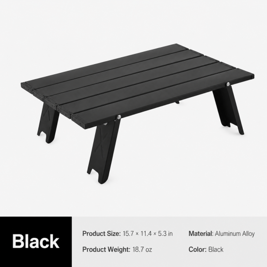 Lightweight Mini Folding Aluminum Camping Table - Image 9