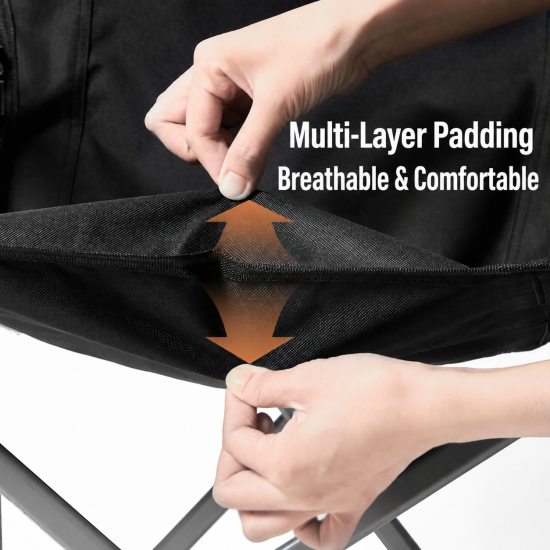 Reinforced X-Frame Folding Camping Chair - Image 5