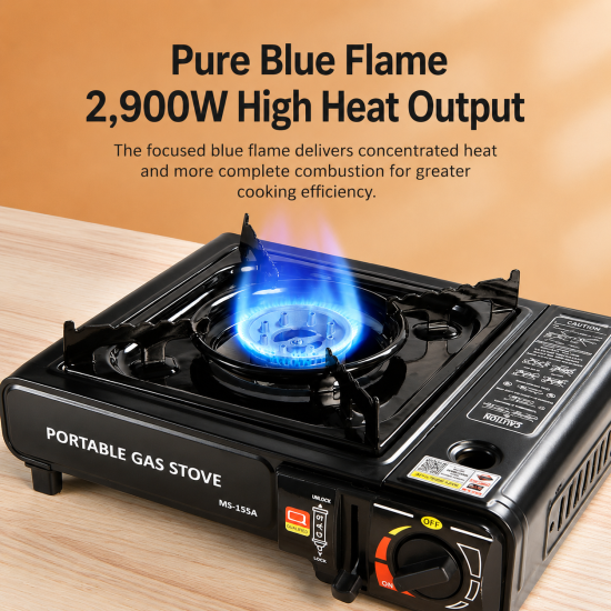 Portable Single-Burner Camping Gas Stove - Image 3