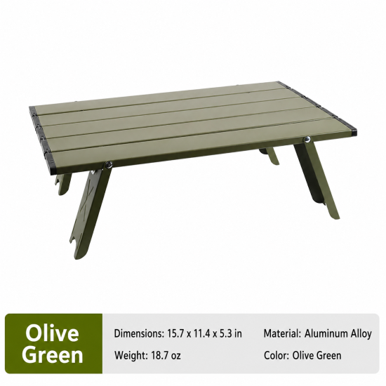 Lightweight Mini Folding Aluminum Camping Table - Image 10