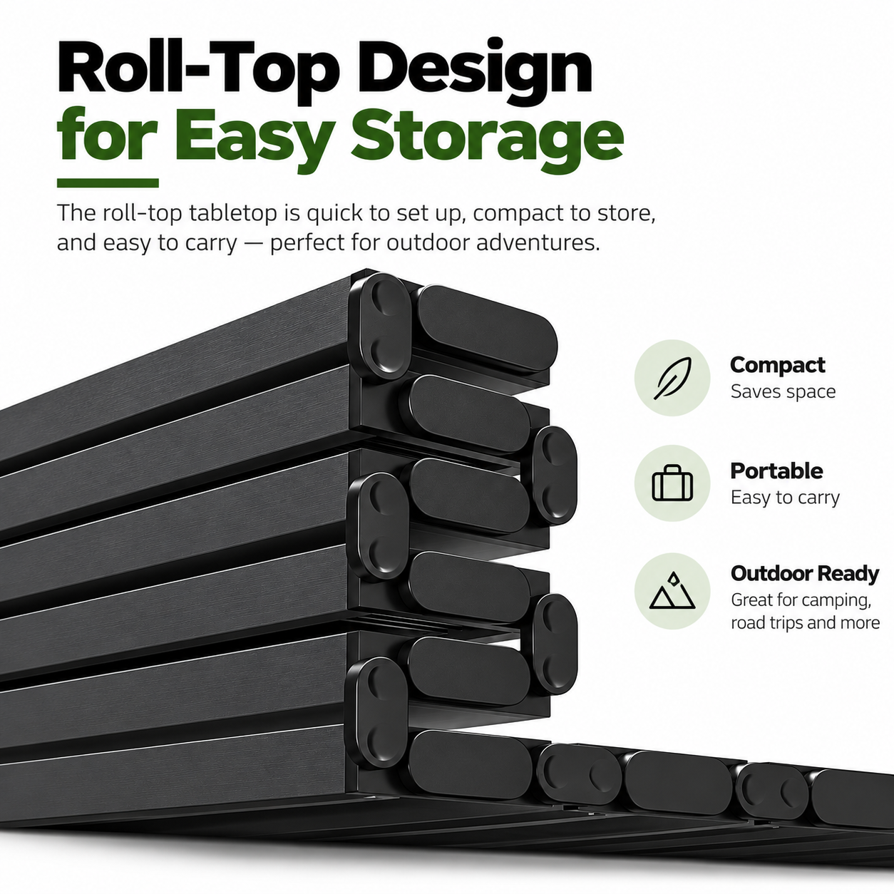 Portable Folding Aluminum Camping Table - Image 3