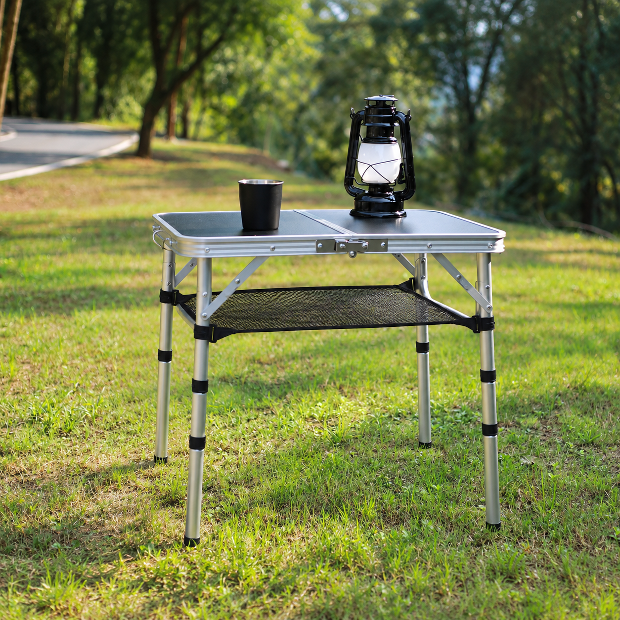 Portable 3-Height Folding Camping Table - Image 2