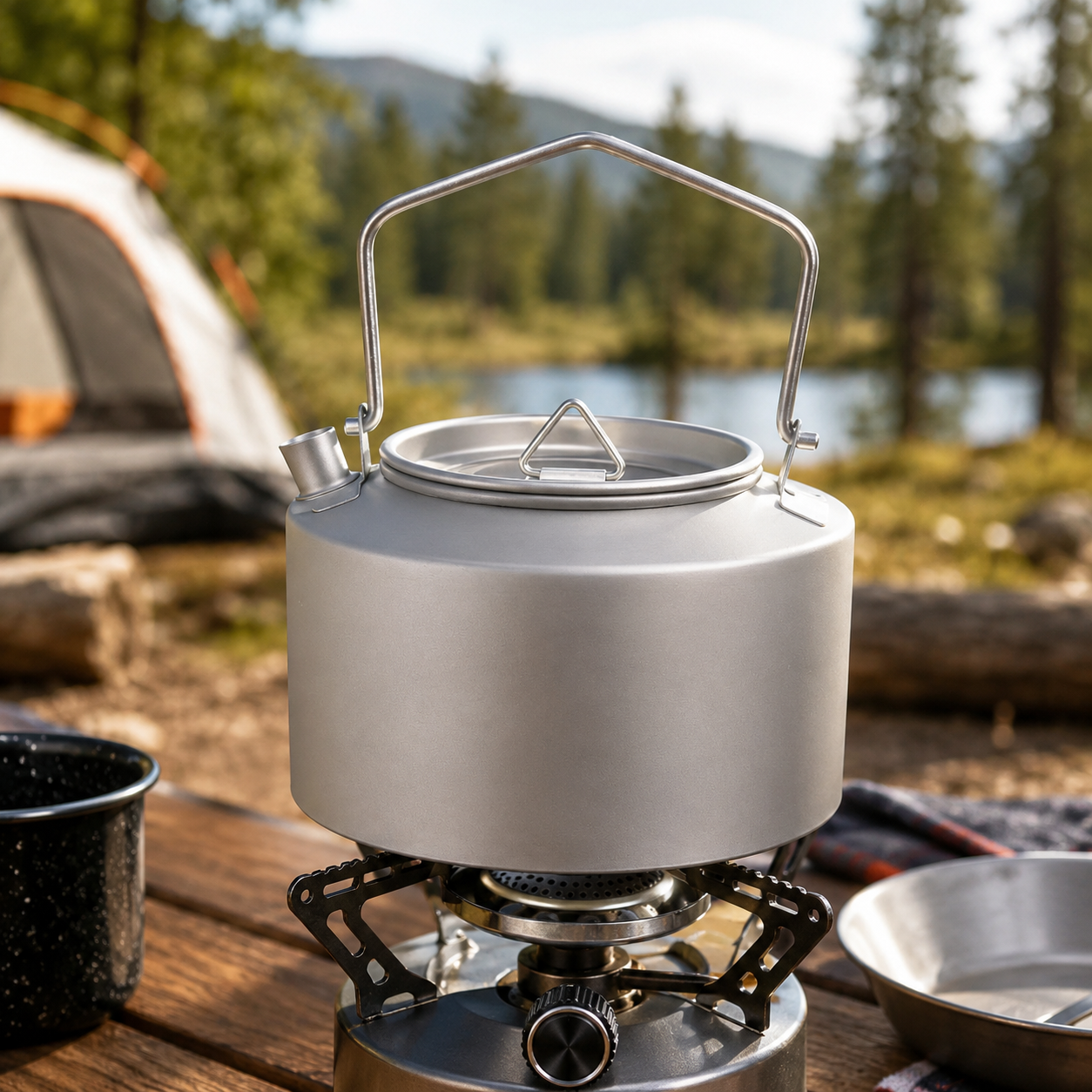 Lightweight Titanium Camping Kettle - Image 2