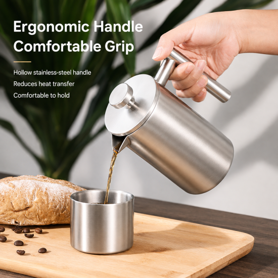 Double-Wall Stainless Steel French Press - Image 6